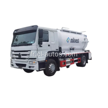 Sinotruk Howo 4x2 12cbm 12000 litres sous vide et pompe à pression d&#39;égout d&#39;égout